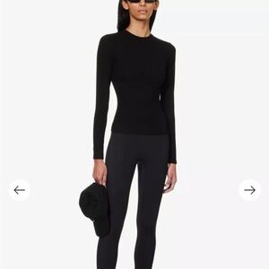 ADANOLA
Fitted long-sleeved stretch-cotton T-shirt